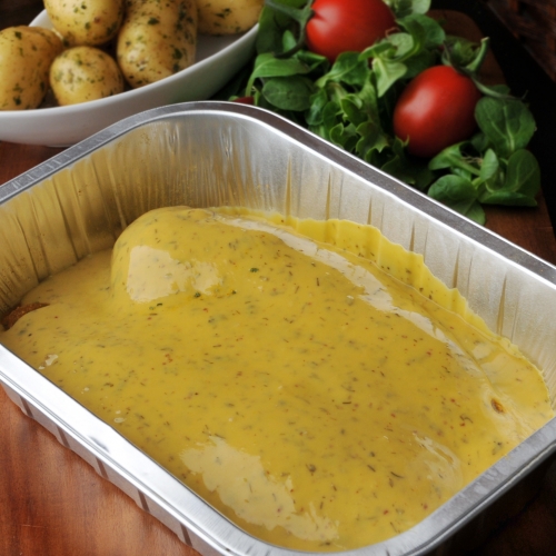 2 juicy supremes with our own specially selected white wine sauce. 2 juicy supremes with our own specially selected white wine sauce.