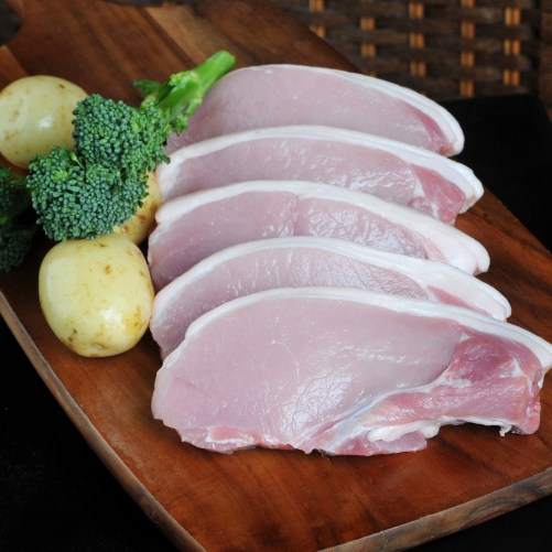 Traditional Pork Chops with a small bone.